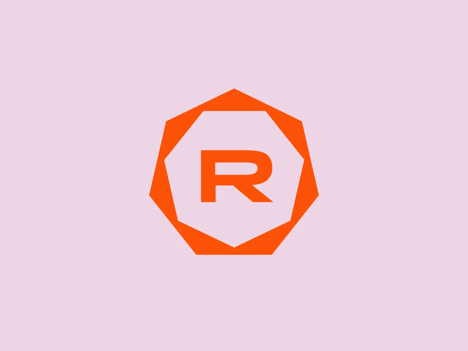 The Regal logo features a stylized orange octagon with a bold white letter 'R' centered within it. The octagon appears to have slightly rounded edges, softening its geometric nature. The 'R' has a modern sans-serif design, contributing to a clean and contemporary aesthetic. The stark contrast between the vibrant orange and the pure white creates a striking and memorable visual impact, making it suitable for a brand that aims to stand out.