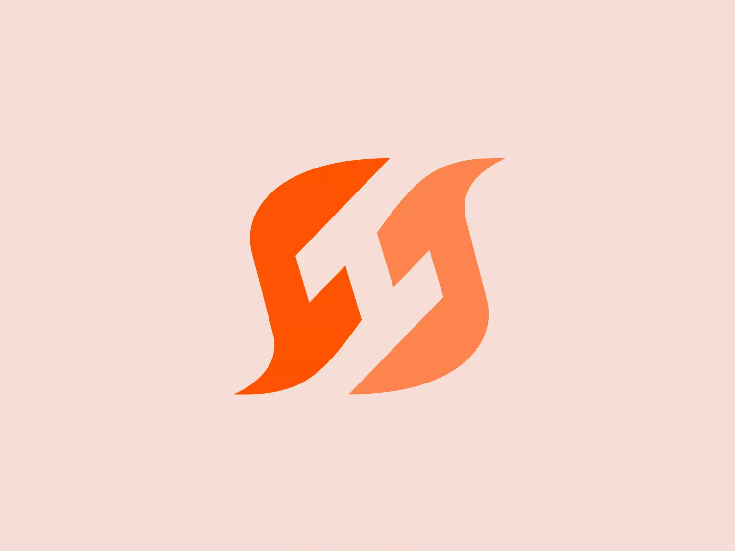 The FireHydrant logo showcases a stylized letter "S" with a dynamic and fluid shape. It is comprised of two interlocking elements—a bold, fiery orange and a soft peach color—creating a sense of motion and energy. The sharp, pointed tail of the orange element conveys speed and precision, complemented by the curved and smooth finish of the peach element. The overall aesthetic is modern, sleek, and suggests dynamism and forward momentum.
