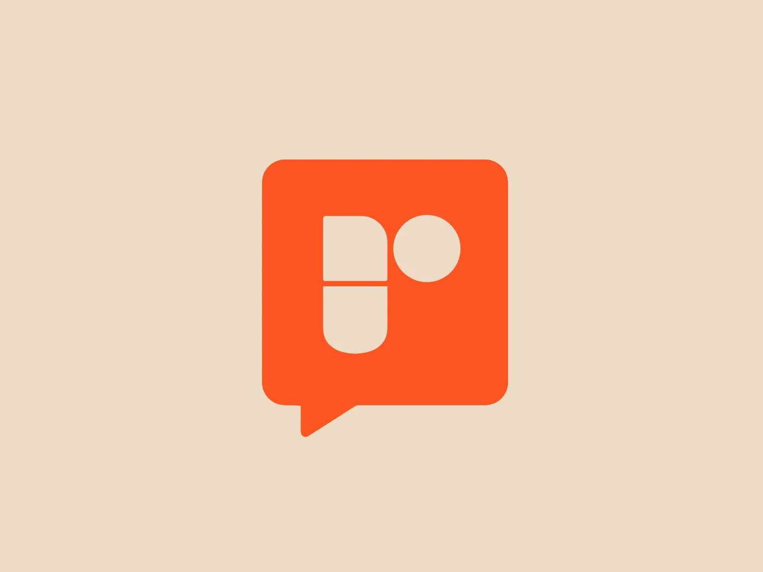 The Rapidian logo is a stylized, modern graphic comprising two round-edged rectangles with a cutout that resembles the number '8' laid on its side, also known as an infinity symbol. The overall shape forms a speech bubble, suggesting communication or conversation. The color is a bold, saturated orange, which gives the logo a friendly and energetic vibe. The simplicity of the design suggests a focus on clarity and ease of use. Considering the aesthetic and color of the Rapidian logo, a subtle background color that wouldn't clash or detract from the logo's impact would be ideal.