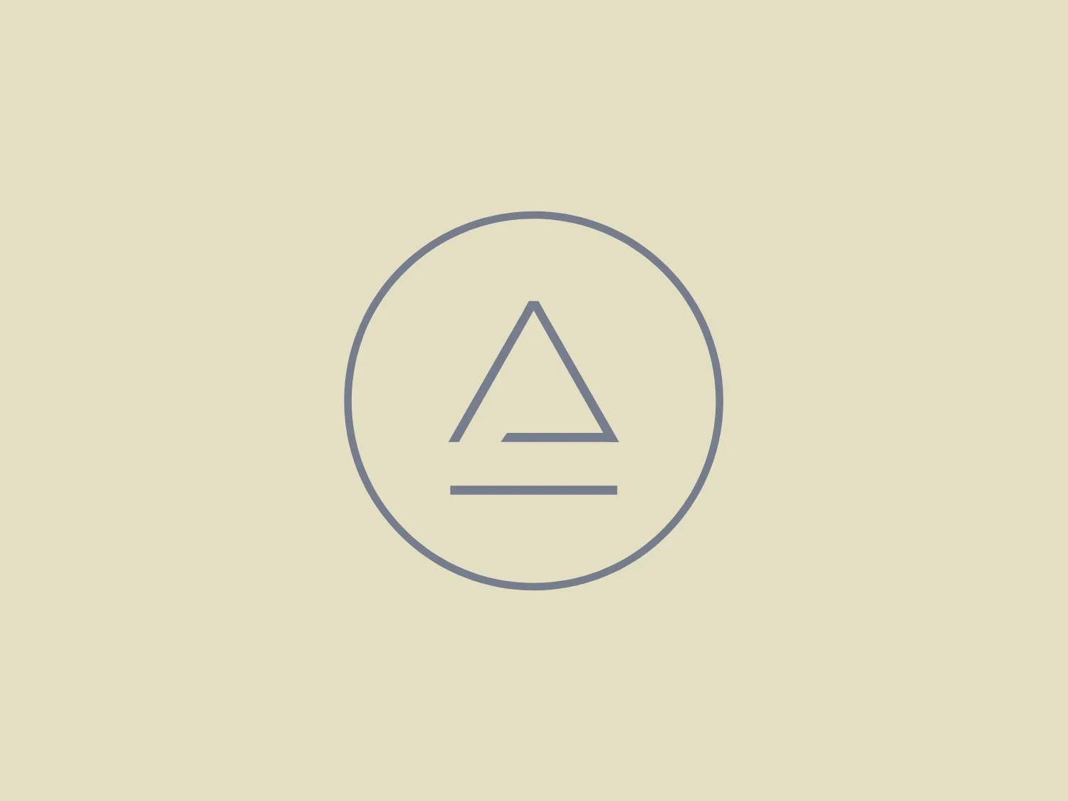 The Alameda Research logo is a simple, minimalist design featuring a stylized letter "A" centered within a circle. The "A" is created using two diagonal lines that meet at an apex above a horizontal line, forming an abstracted triangular form representing the letter. The color of the logo is a monochromatic light grey, giving it a modern and sleek appearance. There are no additional embellishments, emphasizing a brand that values clarity and efficient design.