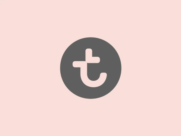The image displays a modern and simplistic logo design consisting of the business name 'Transavia' represented using a lowercase 't' enclosed within a circle. The 't' has a unique design where the vertical stroke connects seamlessly into the curve of the horizontal stroke, suggesting a sense of fluidity and innovation. The color of the 't' and the circle is a vibrant and bold shade of green which exudes energy and a fresh, contemporary vibe. The overall aesthetic of the logo is clean, friendly, and highly recognizable. This logo would stand out against a subtle, light background that doesn't compete with its vibrancy.