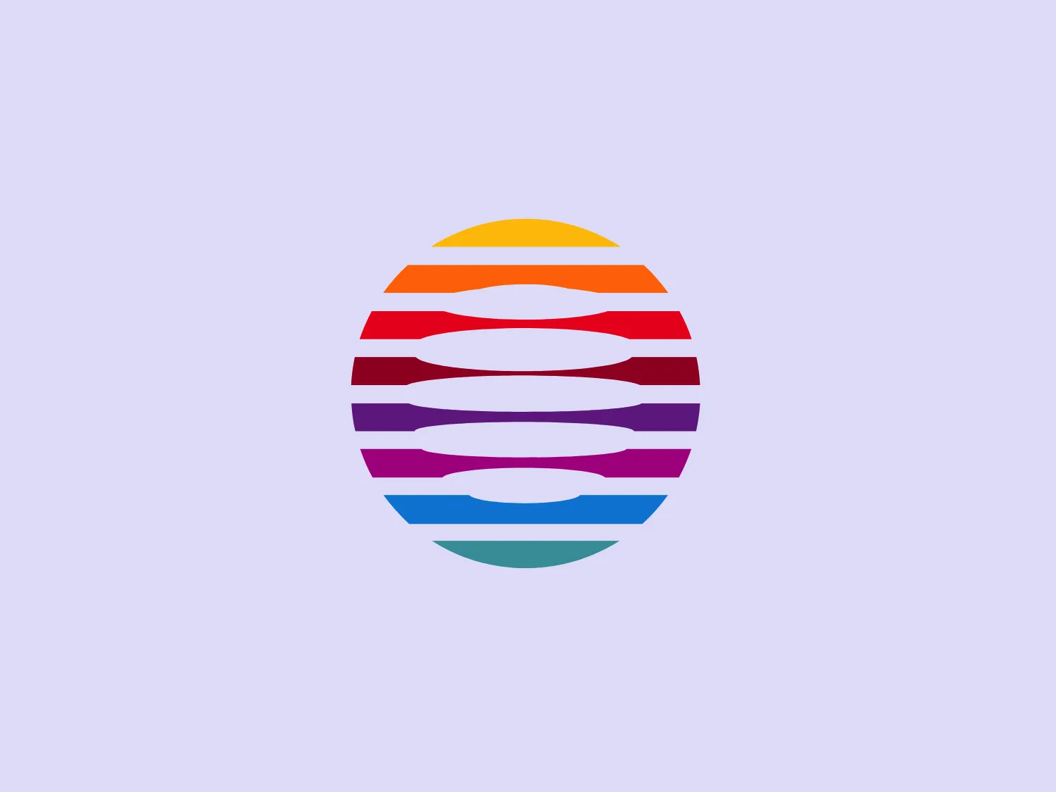 The Rosco logo features a stylized spherical design composed of horizontal stripes in a spectrum of bright, saturated colors. The stripes create an optical illusion of a three-dimensional sphere, with varying lengths and centrally aligned arrangement. This modern and clean design conveys diversity, inclusivity, connectivity, and unity, with dynamic elements adding to its visual appeal.