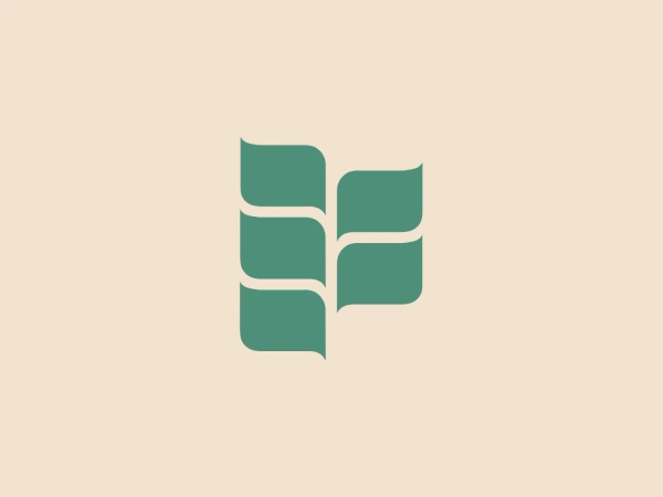 The Firelands Health logo is a simple and modern design that features a stylized geometric shape resembling a book or an abstract bird in flight. It consists of four equal-sized, dark green panels with seamless inner edges, creating a symmetrical and balanced design. The clean and professional aesthetic suggests a focus on clarity and directness in branding while conveying a sense of stability and dynamism.