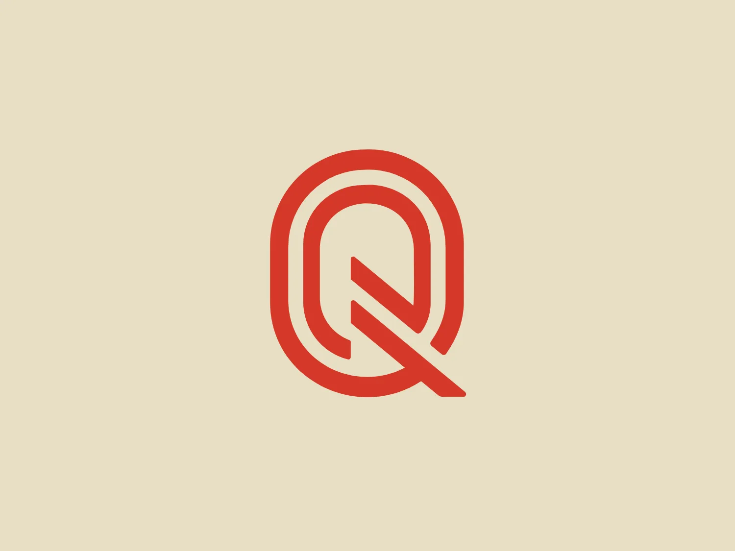 The logo for Quality Bicycle Products features a stylized representation of the letter "Q" with two distinct curved elements intersecting, creating a three-dimensional effect. The solid warm coral-orange color exudes vibrancy and energy, while the modern and sleek design suggests fluidity and innovation. The absence of any additional embellishments or text focuses the viewer's attention purely on the symbol itself.