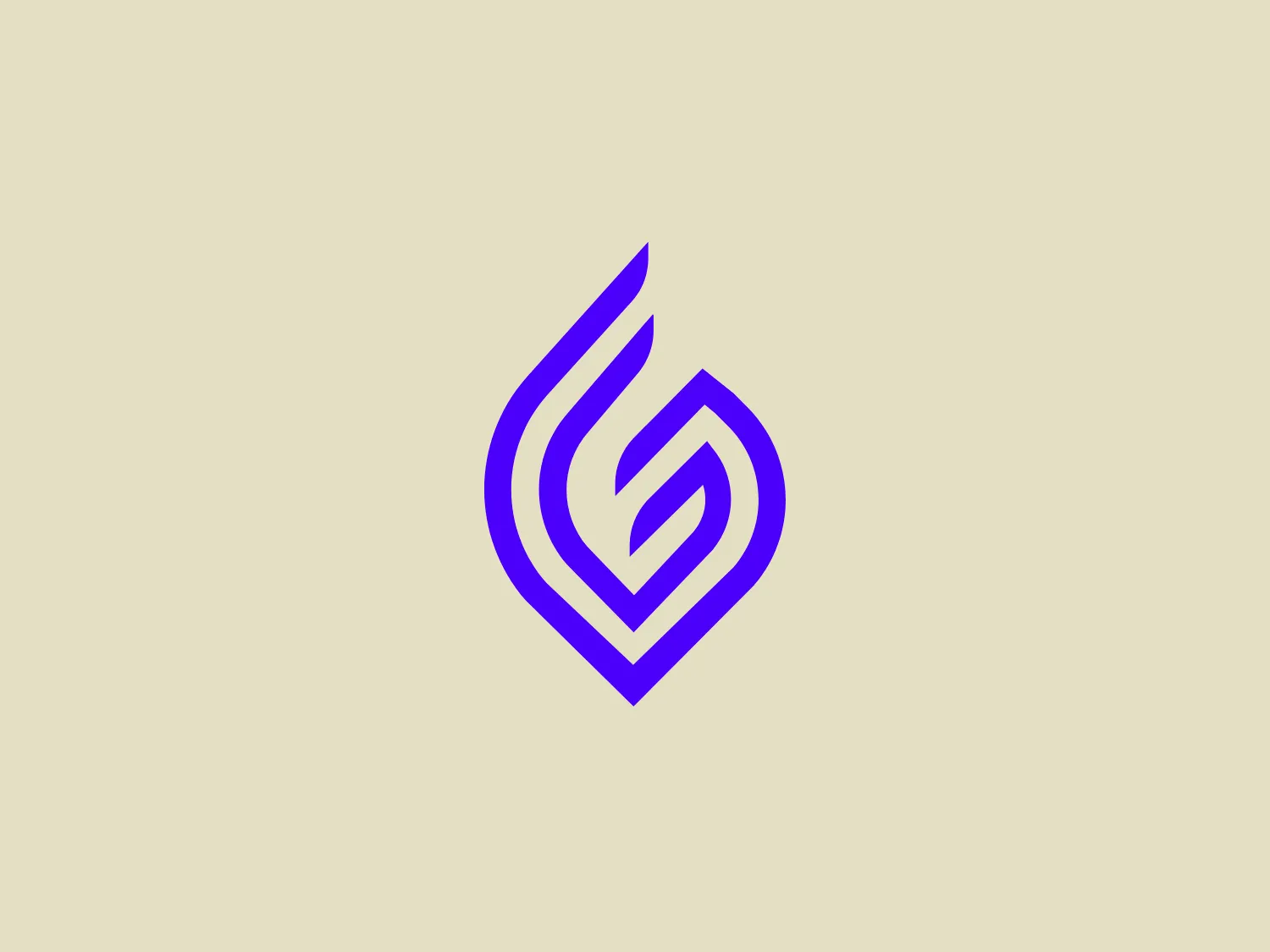 The logo for Ginee showcases a modern and dynamic design, featuring a stylized letter "S." It is composed of bold, interconnected shapes that create a fluid and continuous appearance. The vibrant shade of purple exudes energy and creativity, while the use of negative space adds depth to the design, making the "S" stand out prominently. With its sleek and minimalistic aesthetic, this logo is perfect for a tech company or a contemporary brand seeking a fresh and innovative identity.