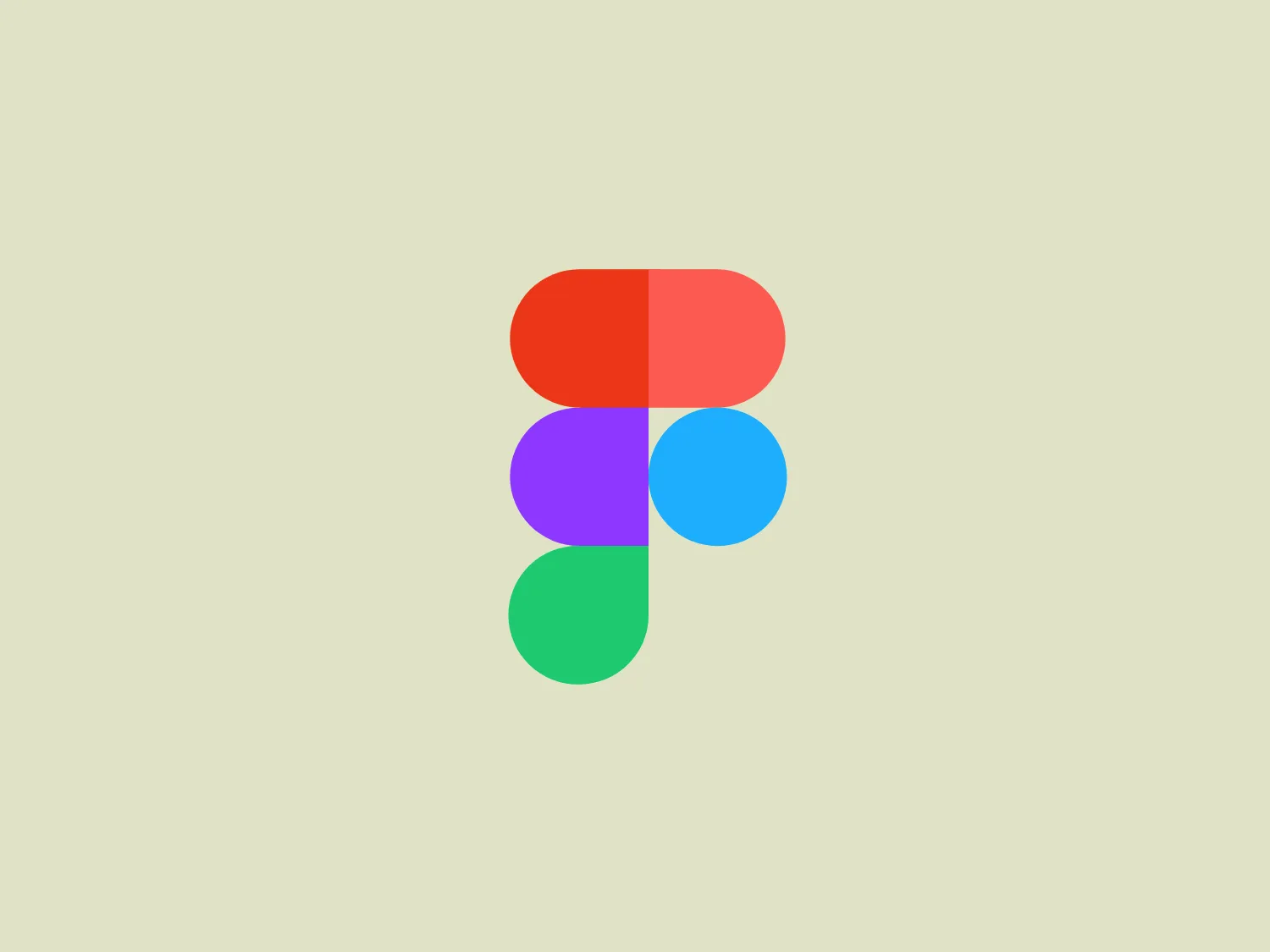 The Figma logo is a simple yet modern design composed of a vertical stack of four rounded rectangles in different colors, including warm red, bright purple, sky blue, and grassy green. These rectangles overlap, creating a cohesive and interconnected look, while also generating mixed colors at the intersections. This dynamic and playful design with a touch of sophistication conveys a sense of creativity and innovation.