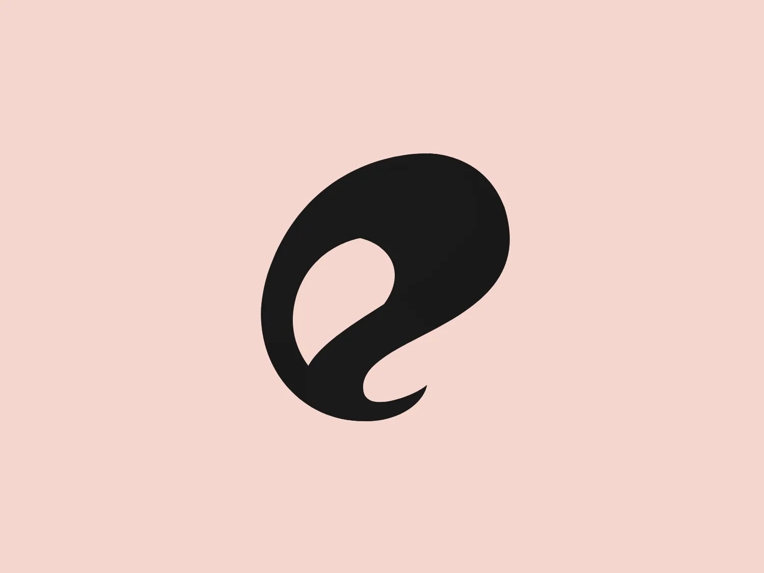 The Grupo Erviegas logo is a stylized, modern design featuring a red, abstract shape that resembles an italicized letter "e" with a fluid, curvaceous form. The minimalistic design has smooth curves and no additional embellishments, resulting in a clean and bold look. The rich and vibrant red color gives the logo an energetic and striking presence.