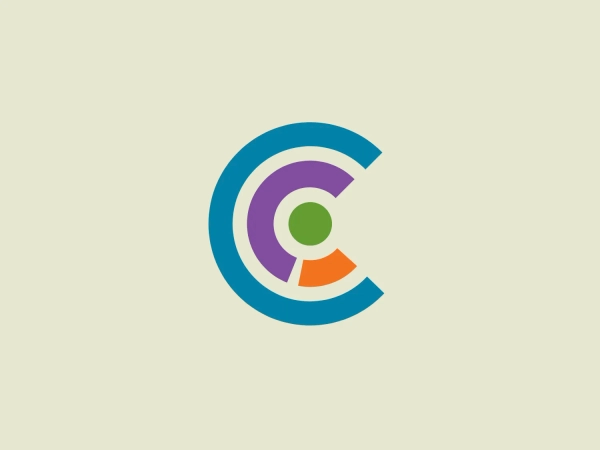 The logo for CFE Research features an abstract design resembling a stylized letter 'C' composed of segmented arcs that wrap around a central green circle. The arcs are colored in a gradient sequence of blue, purple, and orange, suggesting dynamism and creativity. The design has a modern and approachable look, using bright colors and a clean sans-serif typeface for any lettering involved. The gradient gives a sense of depth and the open center of the 'C' creates a focal point.
