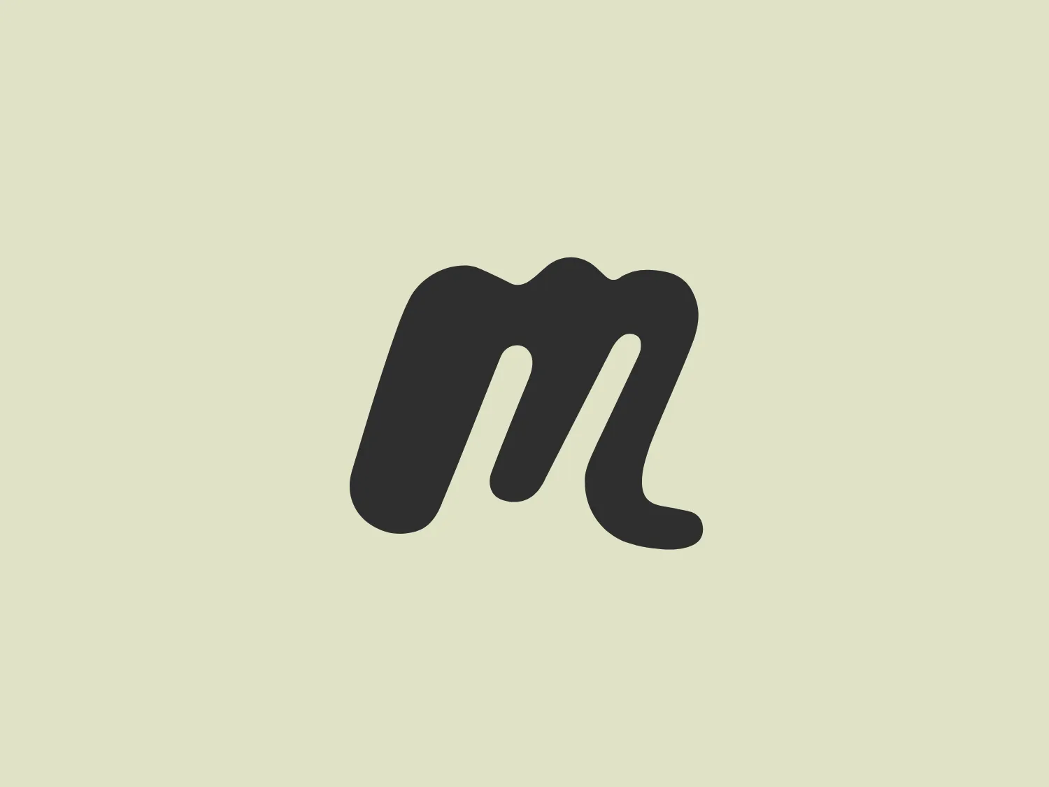 The logo presented is a stylized lowercase 'm' with a fluid, organic shape, suggesting motion or fluidity. Its smooth, curved lines imply a sense of elegance and modernity. The color of the 'm' is a vibrant, saturated pink, which gives the design an energetic and youthful feel. There are no harsh edges or angles, which contributes to its approachable and friendly vibe. The simplicity of the design allows for versatile application across various media.