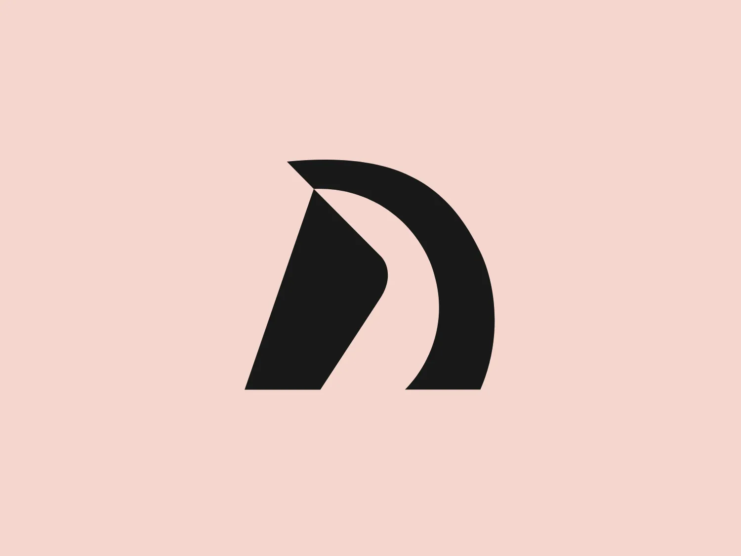 The Dalton Corporation logo features an abstract geometric design in a bold red color. Composed of two shapes forming a stylized "D," the design exudes a dynamic and modern look. The right shape curves around the left, evoking motion and transformation. The left shape is a solid red triangle pointing upwards, while the right shape is a red arc, creating a sense of balance and forward momentum. The minimalist design lacks additional embellishments, text, or gradients, emphasizing a clean and contemporary aesthetic. The vibrant red color conveys energy and passion.