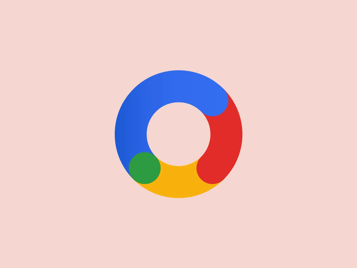 The Google Marketing Platform logo features a stylized "G" composed of four different colors - bright blue, dark green, bright yellow, and deep red. The negative space in the center forms an abstract eye or a central focal point. The overall design is modern and simple, with bold, flat colors and clean lines, suggesting a user-friendly and approachable brand identity.