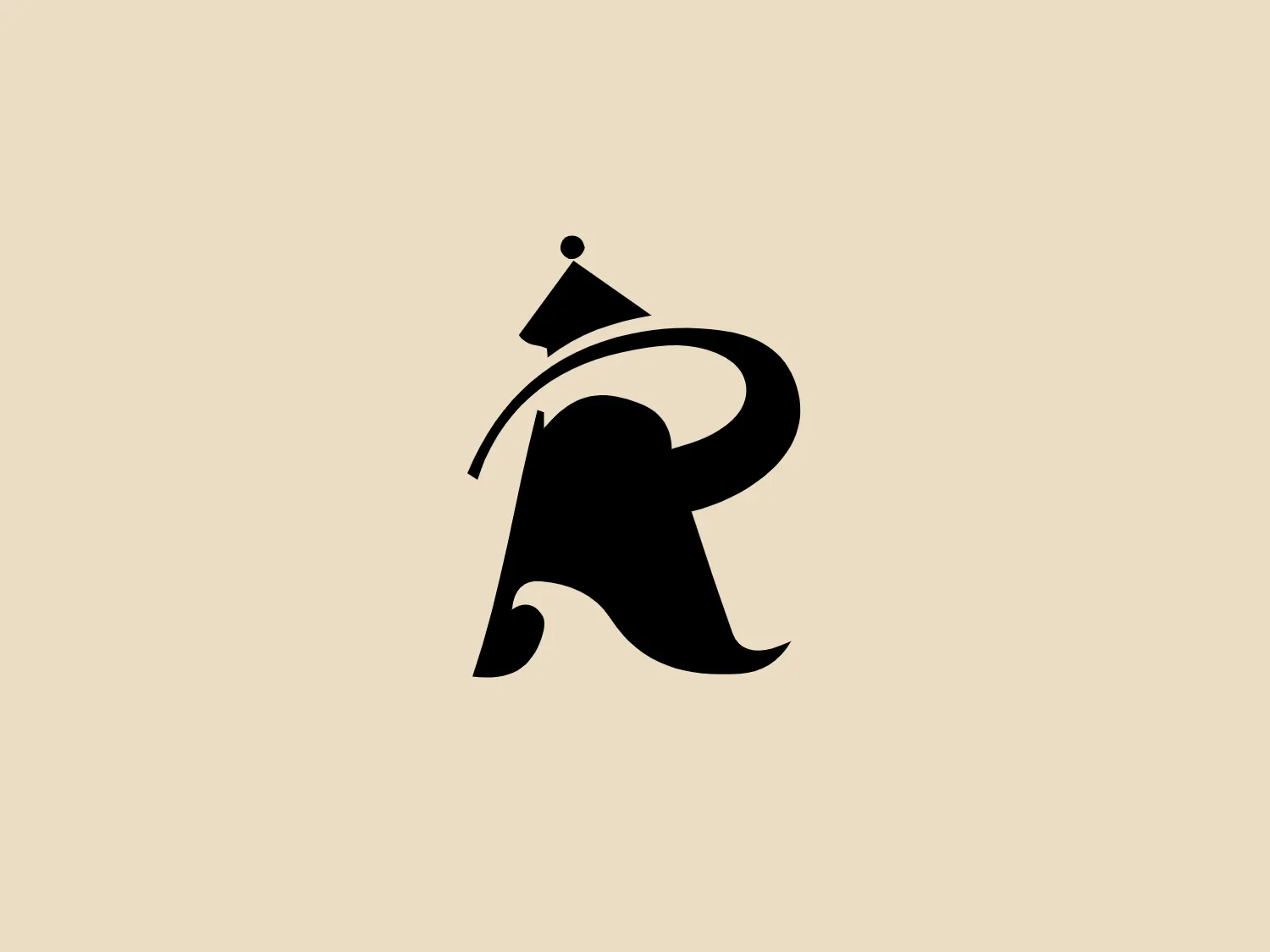 The logo for Race Point Publishing is a stylized representation of the letter 'R' with a playful twist on its design. It features bold curves and a dynamic, flowing form that gives it a sense of movement and elegance. Atop the letter, there is a small triangle with the semblance of a flag or a pennant, adding to the whimsical and creative feel of the logo. Its design is modern and minimalistic, utilizing solid color and negative space effectively to create a memorable and distinctive appearance. Given the playful yet sophisticated style of the logo, a soft and neutral backdrop would complement it well.