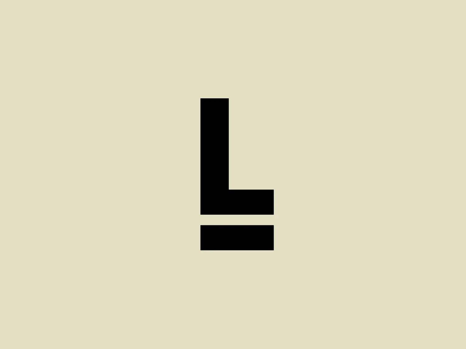 The Livian logo is a modern, minimalistic design that features two geometric shapes: a vertical rectangle intersected near the bottom by a smaller horizontal rectangle, both in solid black. These forms create a stylized letter 'L' through subtracted space, evoking a sense of balance and elegance. The clean lines and simplicity of the design convey contemporary sophistication, making it versatile and easily adaptable to various branding needs.