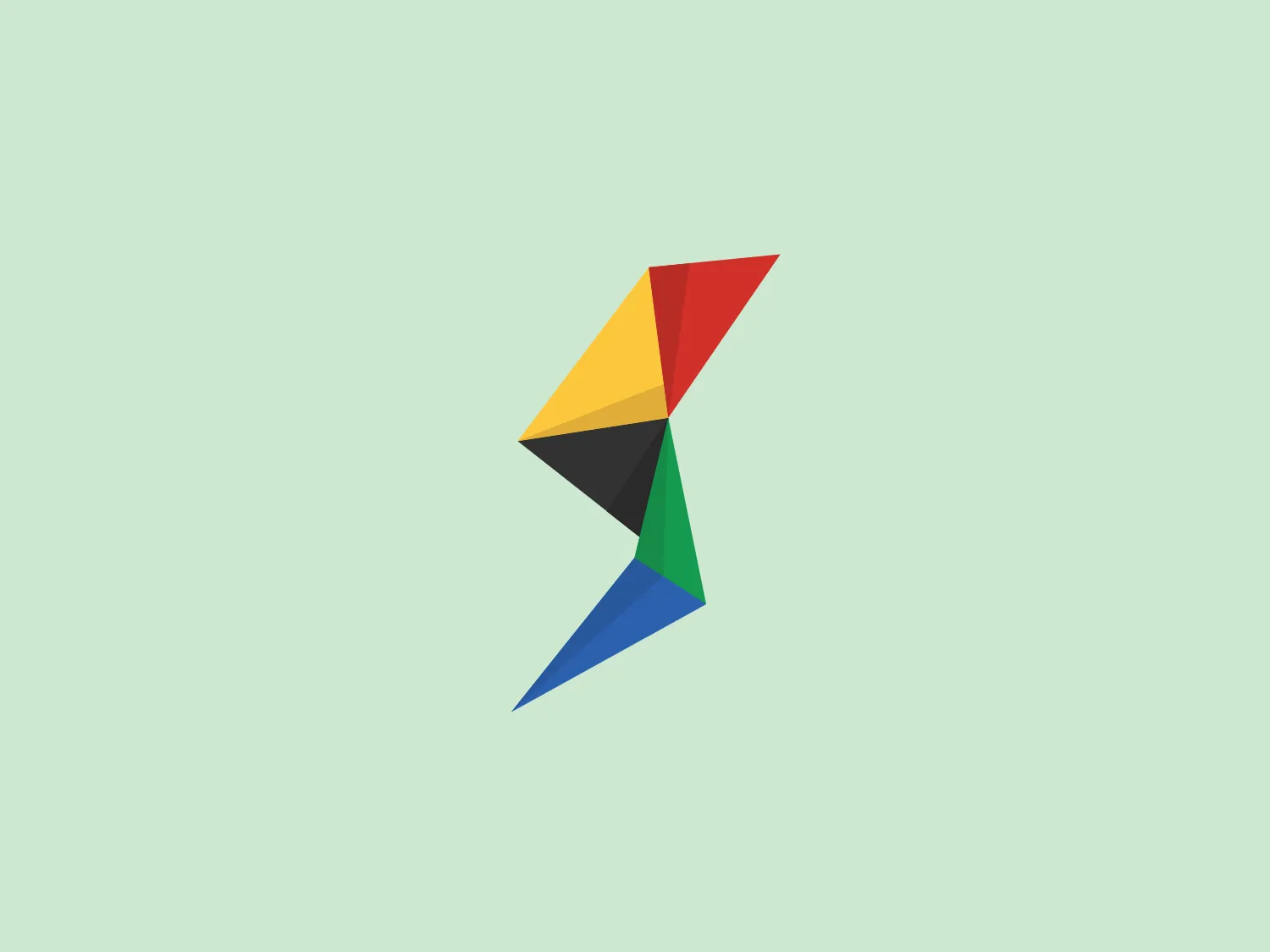 The Shbkat logo showcases an abstract origami bird design that exudes a modern and dynamic aesthetic. Crafted with multiple geometric shapes assembled in a low-poly style, it conveys movement and precision. The vibrant spectrum of red, yellow, black, green, and two shades of blue infuses the logo with a lively and striking appearance, while the convergence of variously sized and colored triangles outlines the bird's silhouette, evoking a sense of upward motion.