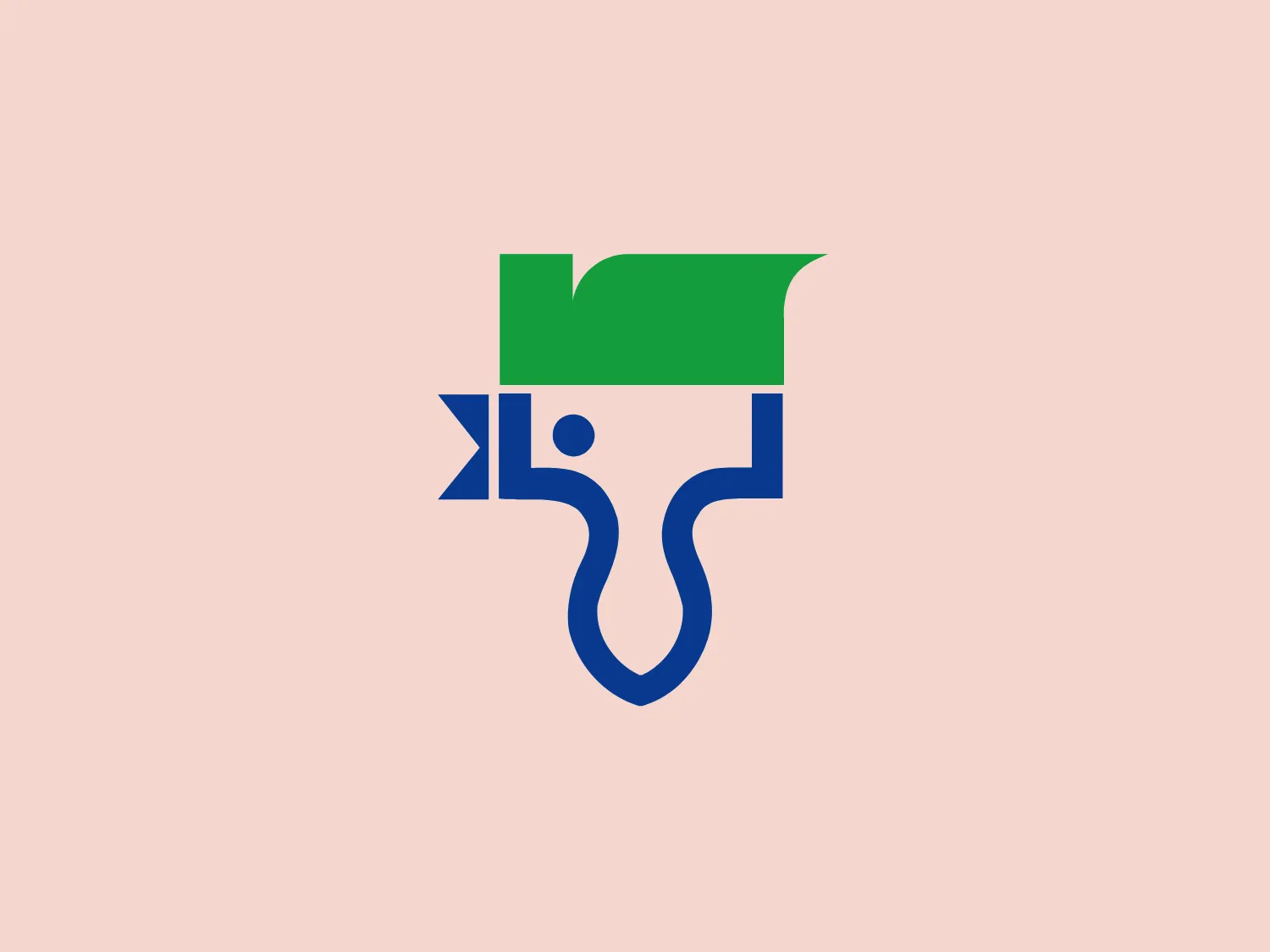 The Teknos logo features a stylized graphic that abstractly represents a paintbrush, combining the themes of creativity and precision. It consists of geometric shapes with a straight horizontal line at the top, a vertical rectangle that represents the body of the brush, and a pointed shape at the bottom suggestive of the brush bristles. The design is split into two colors, with the top portion in a vibrant shade of green and the bottom in a deep blue. A small circle on the bristles portion adds detail and could imply a drop of paint. The overall design is clean, modern, and easily recognizable with a professional aesthetic that conveys transformation and growth through the upward and forward-pointing shapes.