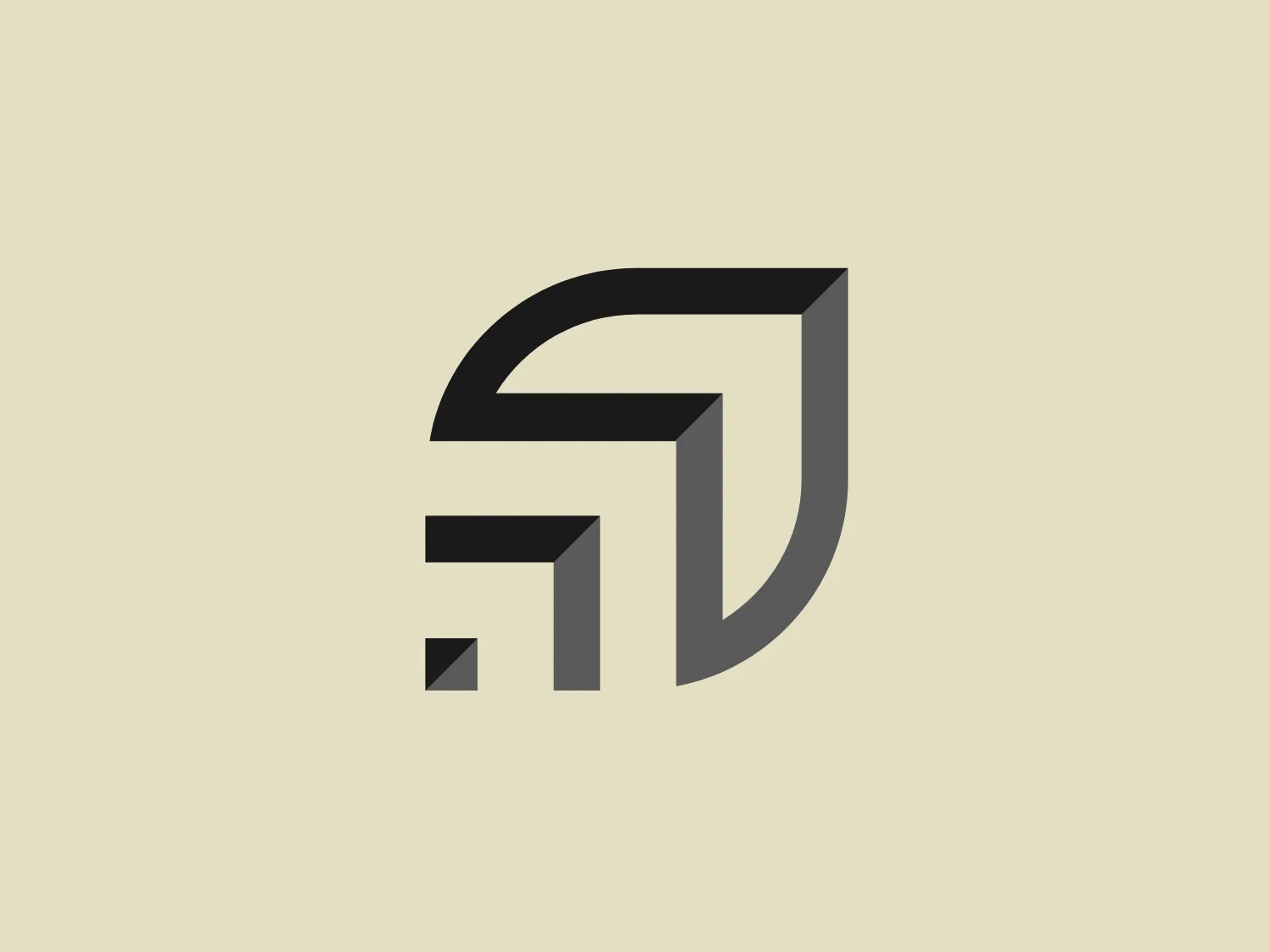 The logo for Flourish is a modern and abstract design with a monochrome color scheme, primarily in grayscale. It consists of geometric shapes arranged in a visually cohesive manner, creating a dynamic tension and a sense of movement. The overall design aesthetic is sleek, minimalistic, and professional, suggesting a contemporary brand identity that values sophistication and simplicity. This logo would stand out nicely on a background color that complements its clean and monochromatic look, without overpowering the design.