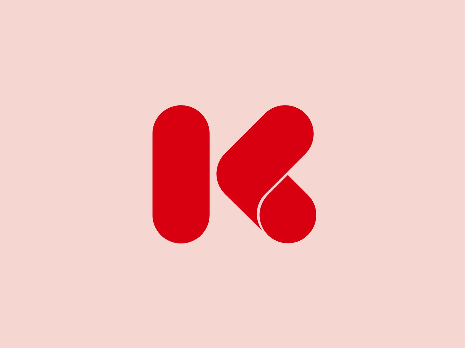 The Krasnaya Polyana Resort logo comprises two abstract red shapes that combine to form a stylized letter "K". The design is modern and clean, with bold and vivid red color. The geometric shapes convey movement and dynamism, while the softened edges give it a friendly and approachable feel.