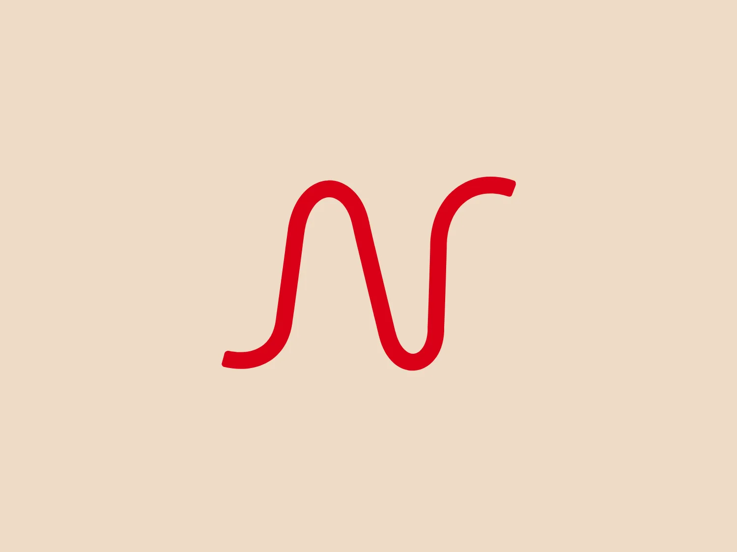 The Nexans Group logo features a simple, stylized design resembling a continuous, flowing red ribbon. It forms a lowercase "m" with fluid lines, offering an organic feel and an adaptable nature, symbolizing the brand's flexibility. The vivid red color exudes energy and movement, while the consistent thickness of the line provides a balanced appearance.