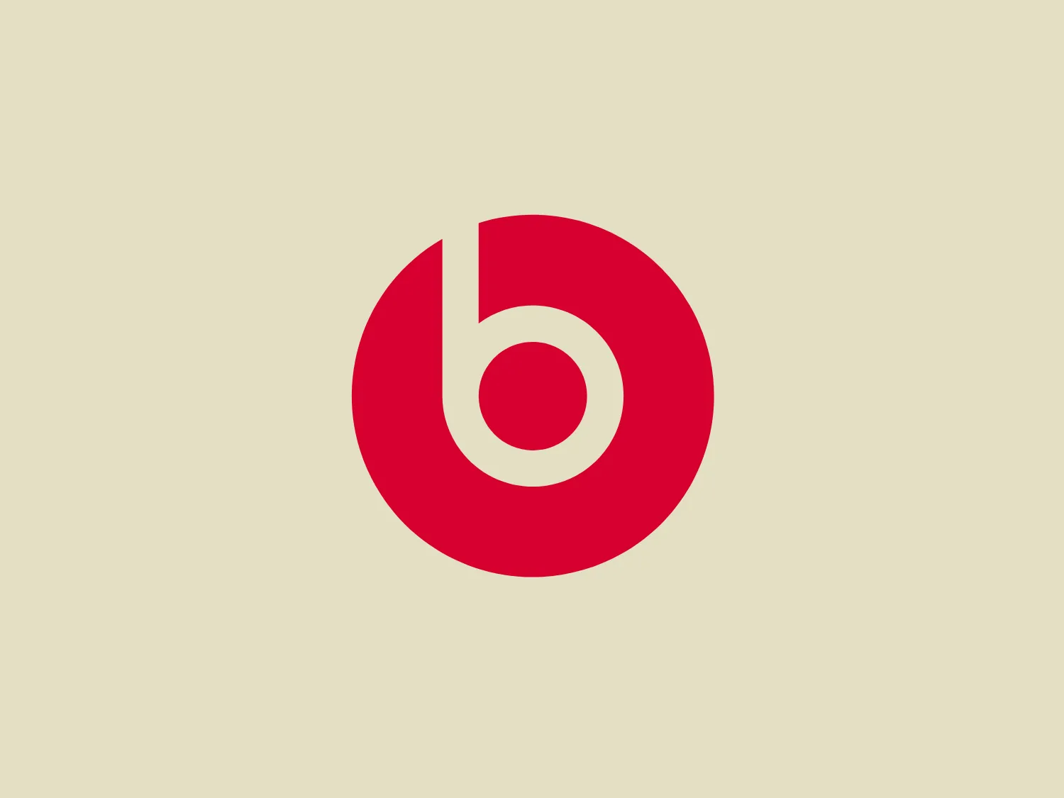 The Beats logo showcases a stylized lowercase 'b' enclosed within a striking red circle. The modern, smooth curvature of the 'b' and its alignment with the outer circle convey a balanced and thoughtful design. This minimalist and contemporary logo emphasizes simplicity and recognizability, exuding a sleek and professional appearance.