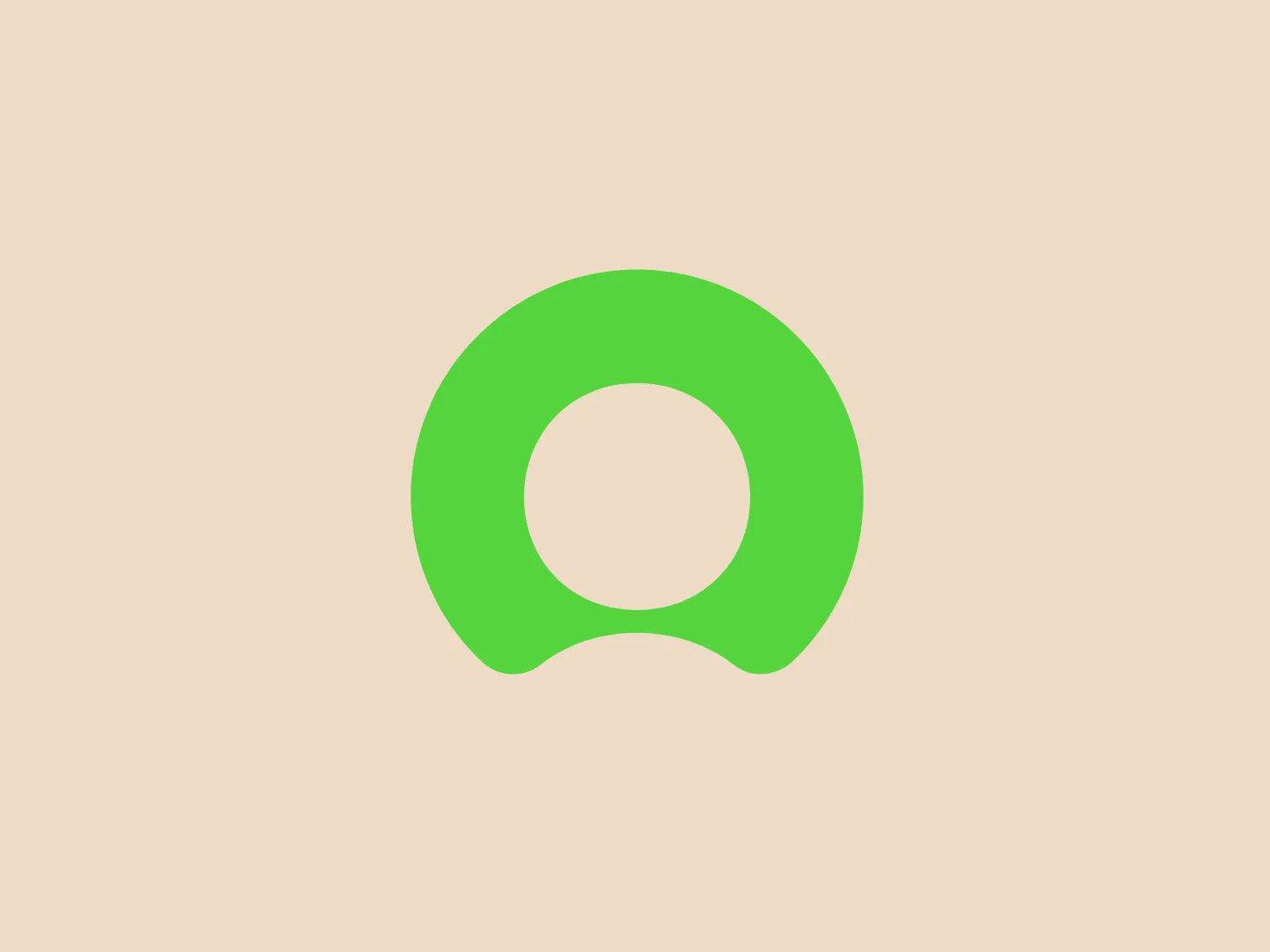The ServiceNow logo is a stylized, vivid green circular shape with a subtle gradient that gives it a slightly three-dimensional effect. The core of the logo features a large, perfectly round cut-out in the center, making the entire form resemble a donut or a thick ring. The edges of the shape are smoothly rounded, contributing to a soft, modern aesthetic that is simple yet memorable due to its bold color and distinct silhouette. Given the vibrancy of the green, a neutral and light background would complement it well without competing for visual attention.