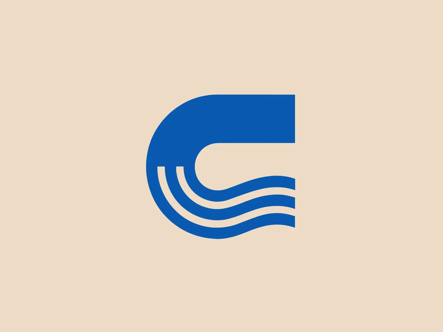The Clearsource logo is a stylized letter 'C' in a solid blue color with dynamic lines radiating from its open end, creating a sense of movement and fluidity. The bold and modern shape features curved lines suggesting sound waves or the flow of air or water. The lines diminish in width as they move away from the main body of the letter, giving the logo a sense of depth. The vibrant, medium shade of blue communicates stability and trust, making it stand out on a light background.