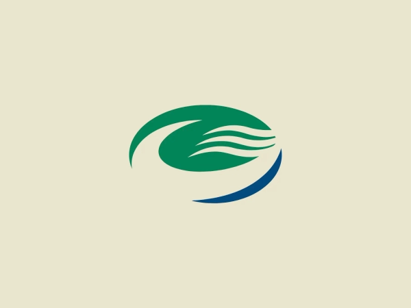 The City of Gatineau logo showcases a stylized circular design with dynamic curves, creating an illusion of movement. Three primary elements form a swirl and resemble feathers or leaves. The colors transition from deep green to dark blue, conveying a natural flow or growth. The design aesthetic is clean, modern, and suggests a connection to nature, freshness, or environmental themes, with a gradient that gives the design depth and dimensionality.
