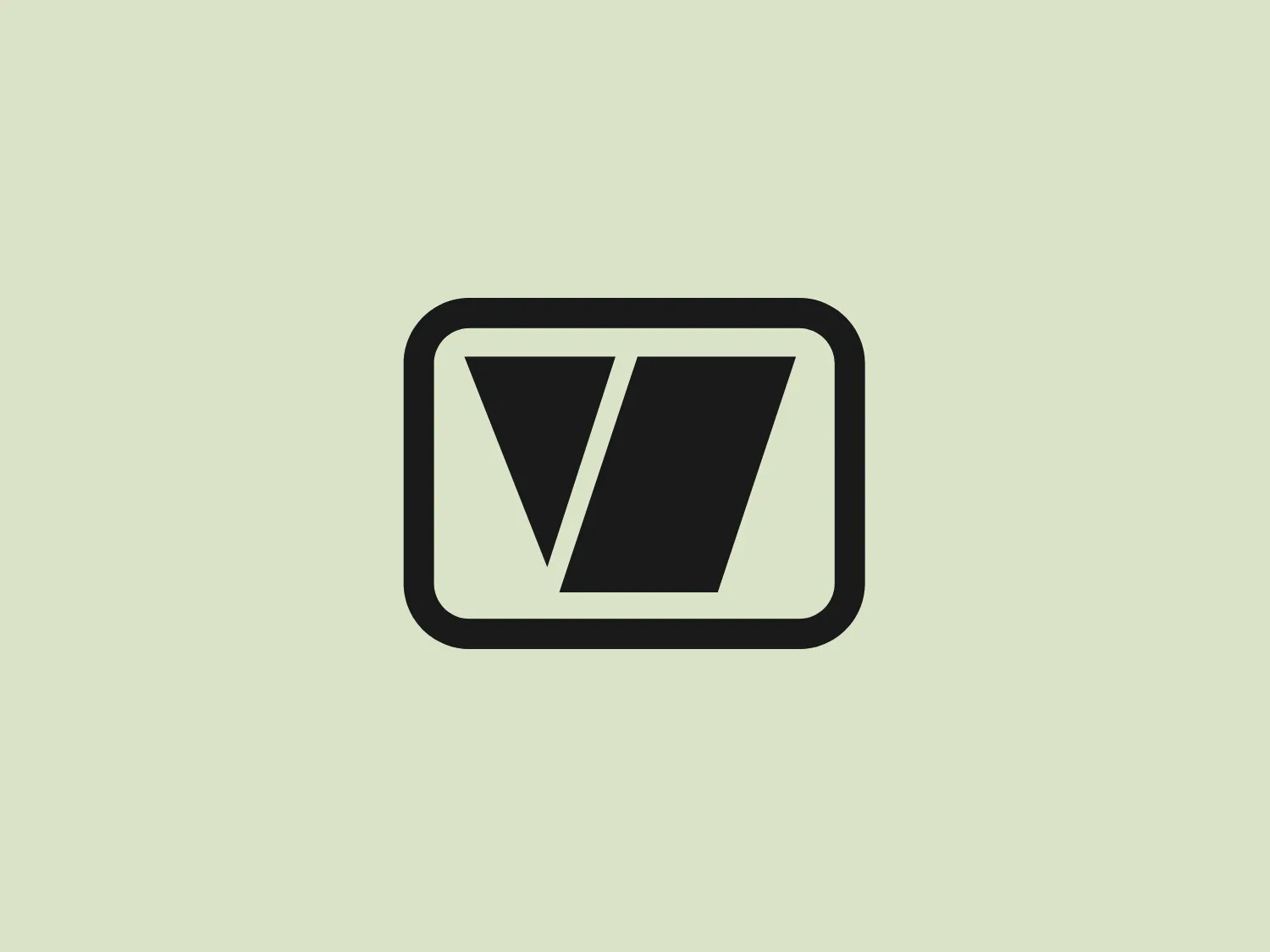 The image shows a stylized, modern logo consisting of a dark blue, geometric design. It features an abstract shape resembling a letter V or a checkmark within a rounded rectangle. The Vanguard Storage logo has a clean, sharp look with the positive space of the letter V contrasting against the negative space inside the rectangle. This creates an illusion of depth and perspective within a flat design. The simplicity of the design and the use of a single color give it a versatile and professional appearance.