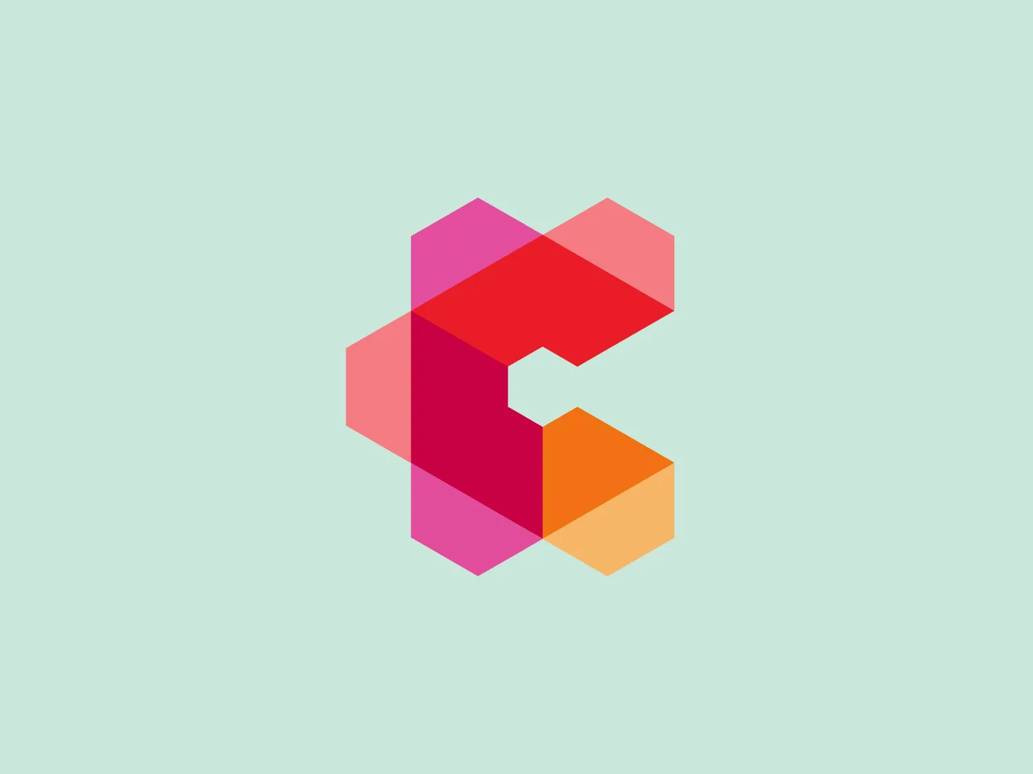 The Chemours logo features a stylized, abstract design with interconnected shapes resembling cubes or hexagonal prisms, creating a three-dimensional effect. It uses a gradient color scheme ranging from vibrant pink to orange and yellow, suggesting energy, creativity, and a modern, dynamic feel. The sleek lines and use of negative space give it a sense of movement and interconnectivity. Given the warm tones of the logo, a cooler background would complement it well.