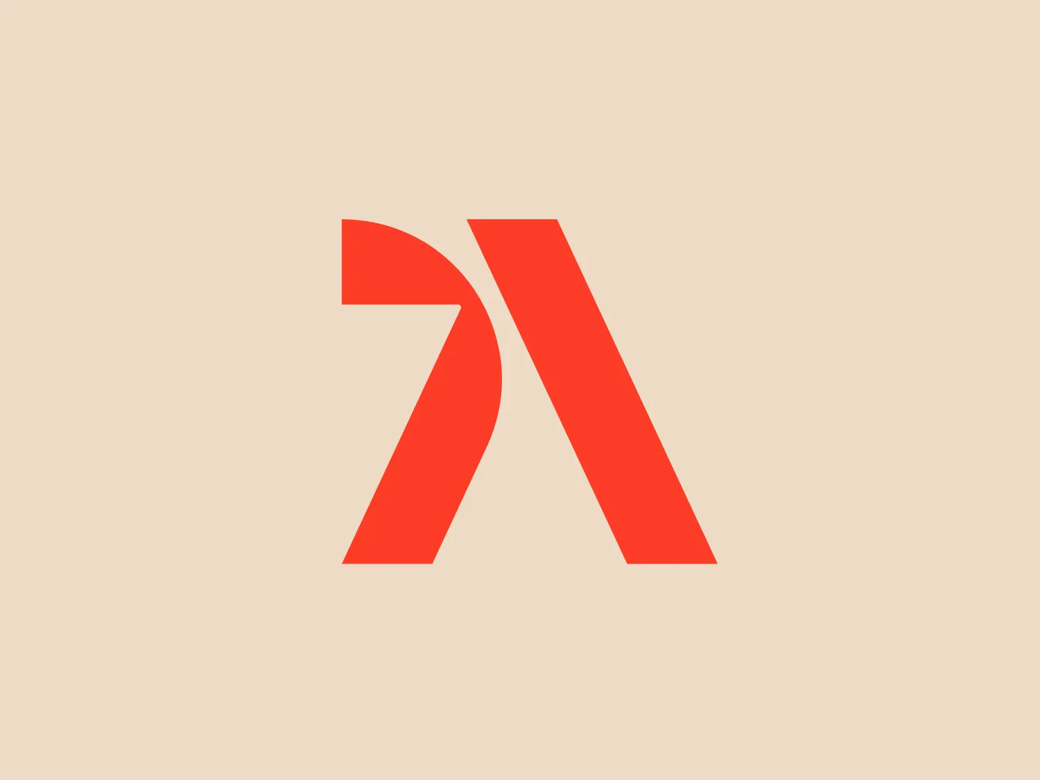 The Alleima logo consists of a stylized letter mark that resembles an abstract arrow or a rotated letter "N." It has a bold, geometric design with sharp edges and angles, creating a sense of motion or progress. The shape is comprised of two diagonal lines that meet at a vertex on the lower right side, with the left line extending above and beyond the right line in a curve. The overall aesthetic is modern and dynamic, suggesting innovation and forward-thinking. The color of the logo is a bright, vivid orange-red, which contrasts well with a lighter background, giving the design a striking appearance.