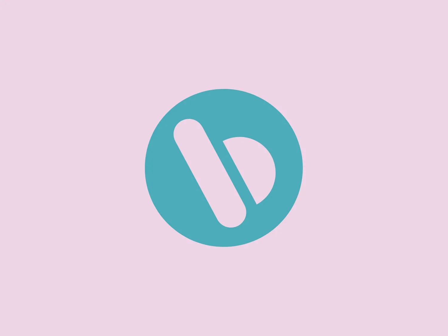 The logo for Bread Financial features a stylized letter "D" inside a circular boundary. The "D" is defined by a thick, white, vertical bar and a swooping, right-facing, white semicircle, creating a negative space effect against a soothing shade of medium turquoise. The modern and minimalist design showcases a clean, sans-serif type style, conveying simplicity and sophistication. The fresh, tech-oriented color scheme and slight curvature add a dynamic and friendly touch to the overall logo.