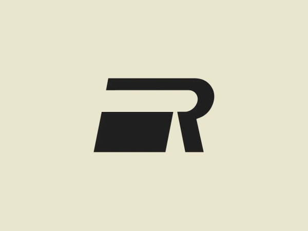 The modern and dynamic "R" stands out with bold, geometric shapes and a vibrant red color, ensuring easy recognition across media.