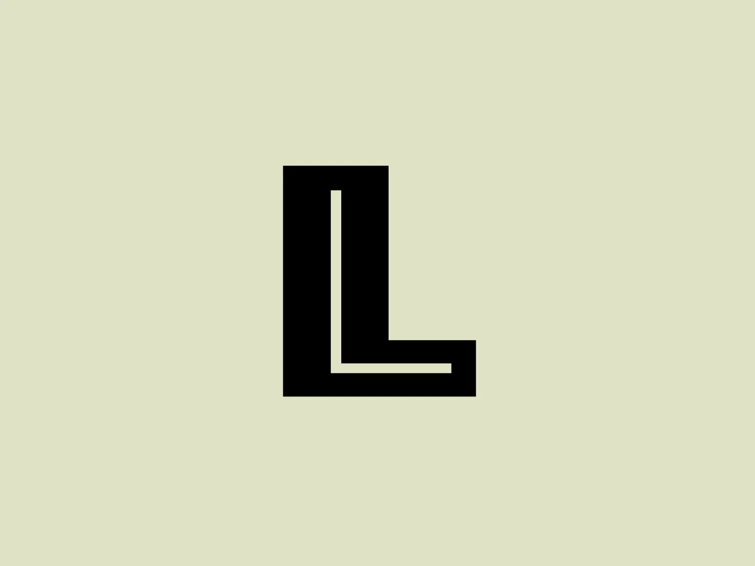 The Lendan logo features a simple, bold black letter "L" with a distinctive cut at the bottom, creating a modern and minimalist look. The sleek and contemporary design aesthetic, along with sharp angles, contributes to a professional appearance. The solid color gives the logo a strong presence, while the negative space created by the cut adds visual interest.
