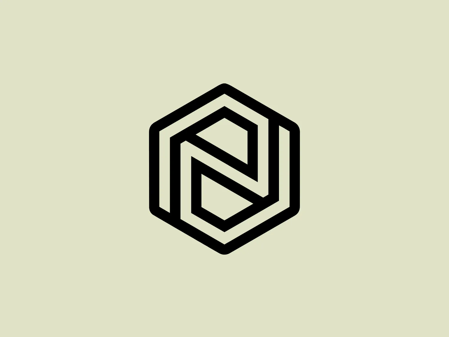 The Nordace logo is a stylized monogram contained within a hexagonal border. It features a bold, intertwined design of the letter 'N' that is central to its identity. The lines of the 'N' are geometric and angular, creating a sense of movement and depth through the use of negative space, inherently giving it a 3D effect. The color of the logo is a solid black, providing a stark contrast and making it highly adaptable for diverse backgrounds. Overall, the logo has a modern, clean aesthetic with a technical or digital feel to it, suggesting a connection to industries like software, tech, or engineering.