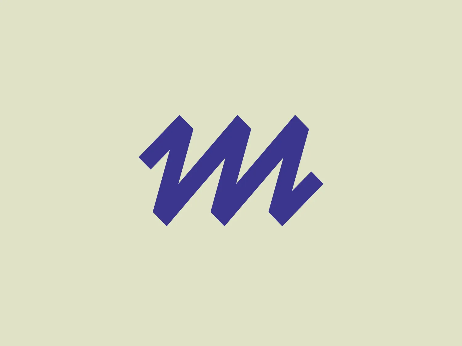 The Logo for Mural Arts Philadelphia features a stylized depiction of the letter 'M' with two peaks, resembling mountain tops or a zigzag pattern. The design consists of geometric shapes with sharp angles, imparting a modern and dynamic aesthetic. The color of the logo is a deep shade of blue with subtle gradients that give depth and a slight 3D effect. The design is simplistic, yet it has a bold presence due to its solid color and pronounced angles.