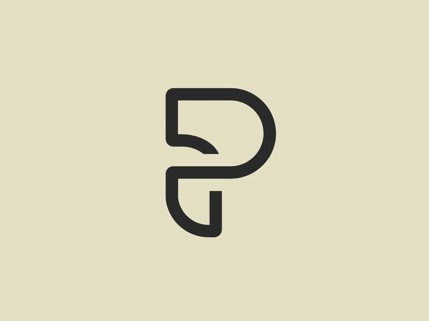 The Prosper EX logo showcases a contemporary and sleek design featuring a stylized letter "P". The uniform thickness, bold curves, and sharp angles give it a strong and stable presence while the clever use of negative space enhances its distinctiveness. With its monochrome shade, the logo exudes versatility and would complement a subtle background color well without overpowering the design.