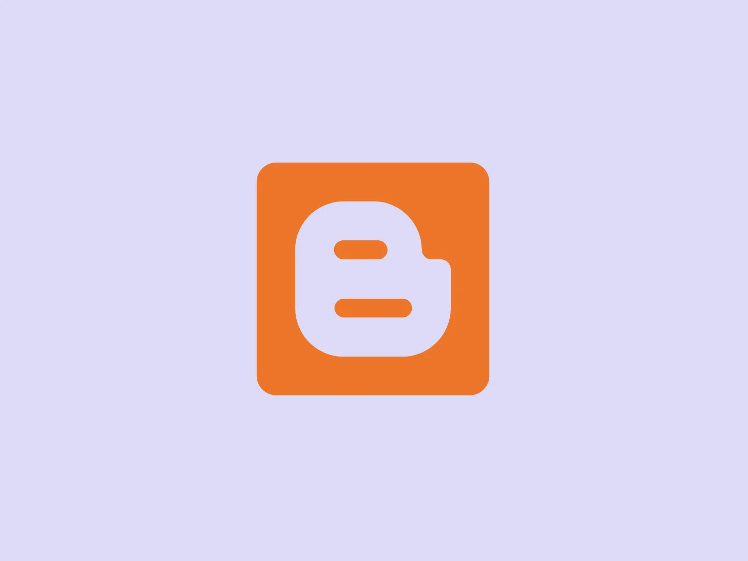 The logo for Blogger showcases a stylized lowercase letter 'e', with three white horizontal bars of varying lengths enclosed within a bright orange square. This modern and bold design exudes simplicity and digital connectivity, with strong visual elements in the contrasting white and orange. The logo's geometric cleanliness gives it a friendly yet professional appearance, making it suitable for representing a tech company or digital service.