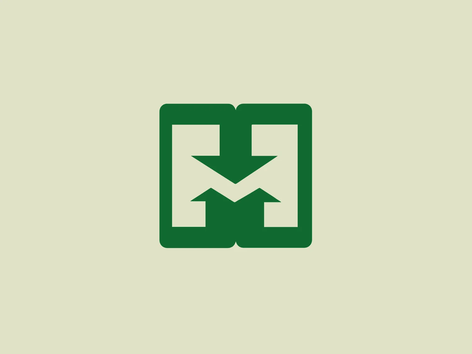 The Herramental logo is a green stylized "H" or two facing arrows within a square outline that rounds gently at the corners. The color of the icon is a solid, vibrant green, suggesting growth, vitality, or eco-friendliness, and it contrasts sharply with the white background. The design aesthetic is modern, clean, and symmetrical, giving it a minimalist and easily recognizable appearance. The arrows pointing towards each other could imply interaction, exchange, or a meeting point, which might denote the company's focus on connectivity or communication.
