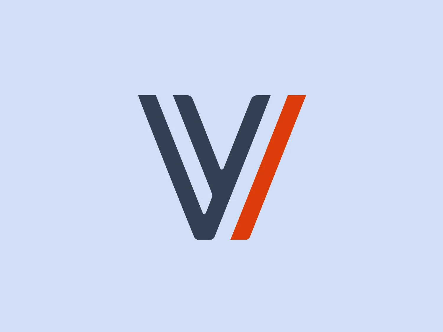 The Vero Building Systems logo showcases a modern, clean design aesthetic with a stylized letter "V" formed by three parallelogram shapes. The logo utilizes a color palette of dark gray, lighter gray, and vibrant orange to add a pop of color and visual interest. The contrast of the orange against the grays gives the logo an energetic feel, and the use of negative space creates a sense of dimension and layers within the simple geometry of the logo.