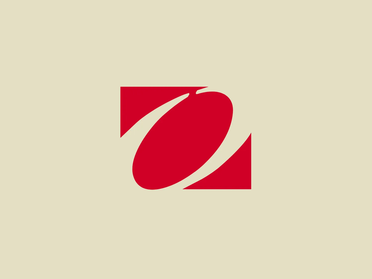 The Ohaus logo is a stylized, abstract design resembling a dynamic letter or symbol. Two overlapping shapes create a sense of movement or rotation, and the bold, deep red color gives it a strong and energetic feel. The arrangement of the shapes forms a negative space in the center, adding visual interest to the design. Overall, the aesthetic is modern and clean, with a minimalistic approach that avoids unnecessary details or embellishments.