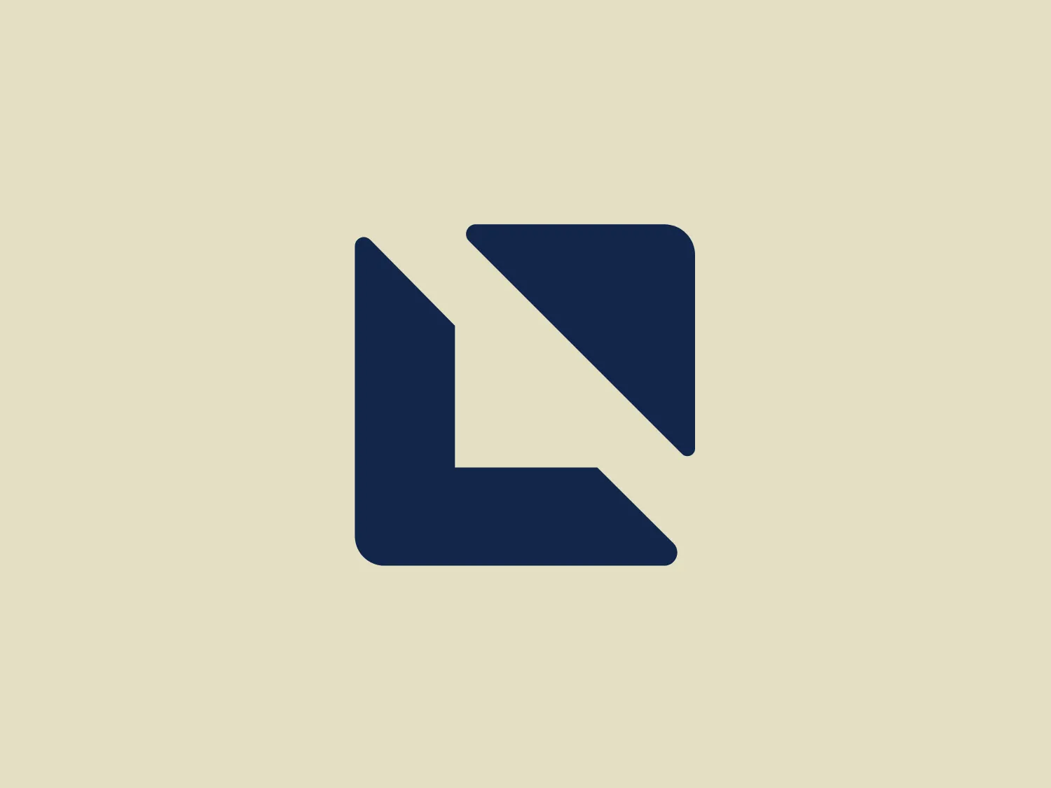 The Livongo logo is a stylized amalgamation of geometric shapes, creating an impression of forward motion or transformation. Two primary shapes can be discerned—a quarter segment of a circle and a right-angled triangle, both integrated seamlessly. The color palette is monochromatic, with a rich, deep shade of navy blue, providing a professional and sophisticated feel. The overall design is clean, minimalistic, and modern, suggesting innovation. Its simplicity ensures high versatility and easy recognition.