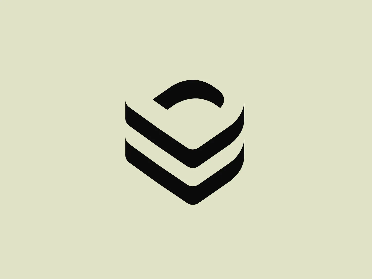 The Depfu logo features a bold, streamlined design composed of a series of blue, ribbon-like bands that create a three-dimensional hexagon shape resembling a stylized letter "S" or a winding path. The bands have different widths and are arranged in a layered fashion, giving an impression of depth and movement within the hexagon. The color is a vivid royal blue, which stands out prominently against a white background. The overall design aesthetic is modern, minimalistic, and dynamic, suggesting innovation and progress.