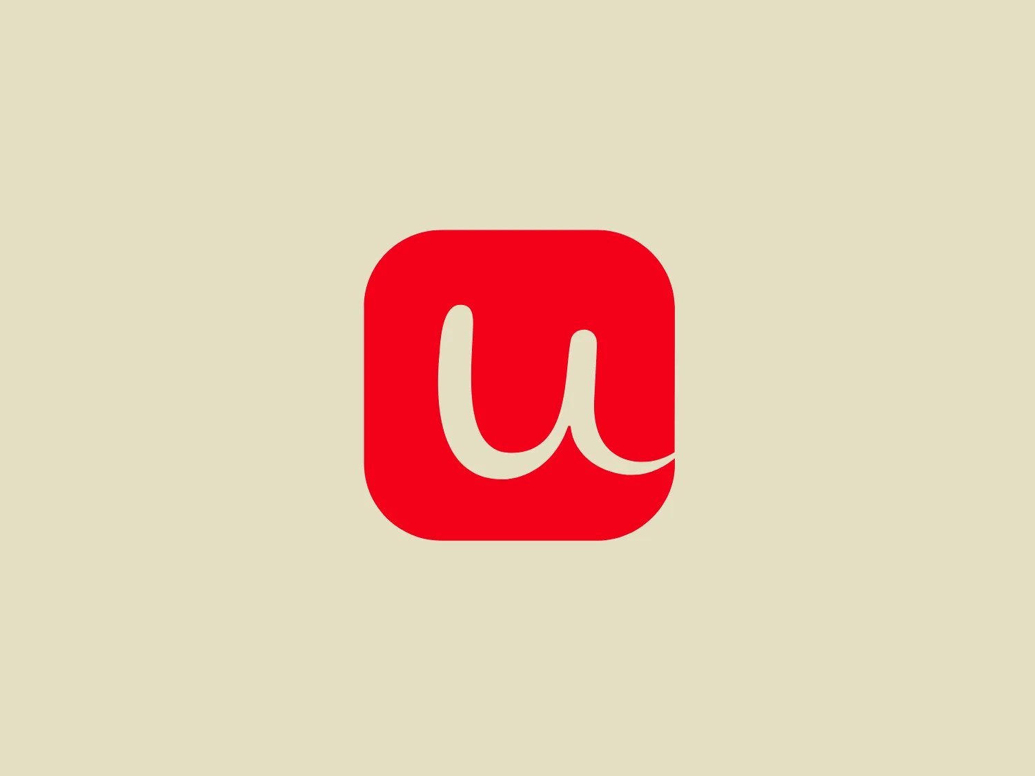 The Unimarc logo features a stylized, white lowercase letter "u" with a distinctive curve at its base, giving it a friendly and modern appearance. It sits centrally within a rounded red square, creating a bold and eye-catching contrast. The simplicity of the design, consisting of only the letter and the square, gives it a clean, minimalist aesthetic. The rounded corners of the square soften the overall look, enhancing approachability.
