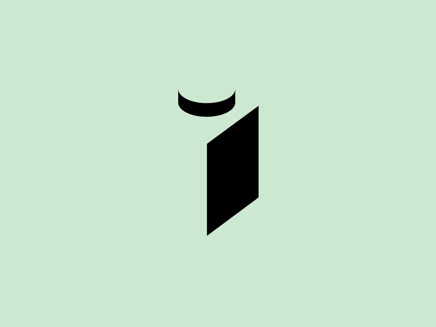 The Logo for Lego Ideas is a minimalistic, abstract design featuring black geometric shapes on a white background. It includes a solid black, right-angled triangle paired with a curved black shape resembling a crescent that sits above it, not touching, and is oriented horizontally. The design has a modern, clean, and sophisticated feel, emphasizing negative space and simplicity. The stark contrast between the black shapes and the white background creates a striking visual that is versatile and likely easy to recognize.