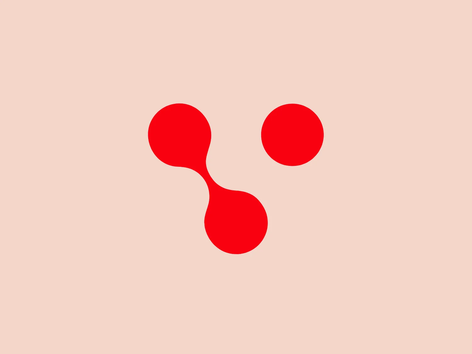 The Vascular logo features a bold and modern design composed of two red shapes - one circular and the other resembling a rounded dumbbell or figure-eight. The use of solid red against a white background creates a strong visual contrast, allowing for versatile use across various media and branding applications.