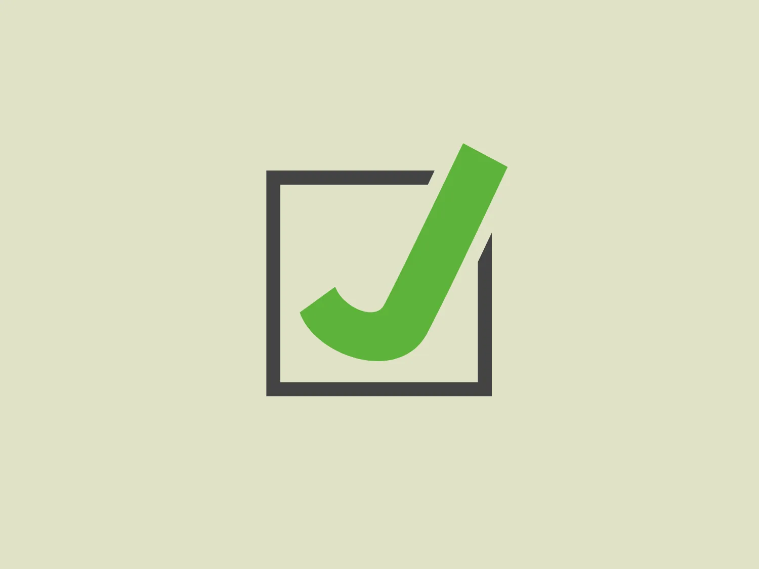 The Jonathan Johnson logo comprises a bold, green checkmark enclosed within a rounded-corner, gray square. The checkmark, slightly thicker in the middle and tapered at the end, is positioned off-center, evoking a sense of dynamic movement and positivity. The bright green exudes liveliness, while the professional grey provides an understated backdrop. The pared-down design conveys efficiency and affirmation. Consider using the hex color code #E5E7D0 for a soft, neutral background to further enhance the logo.