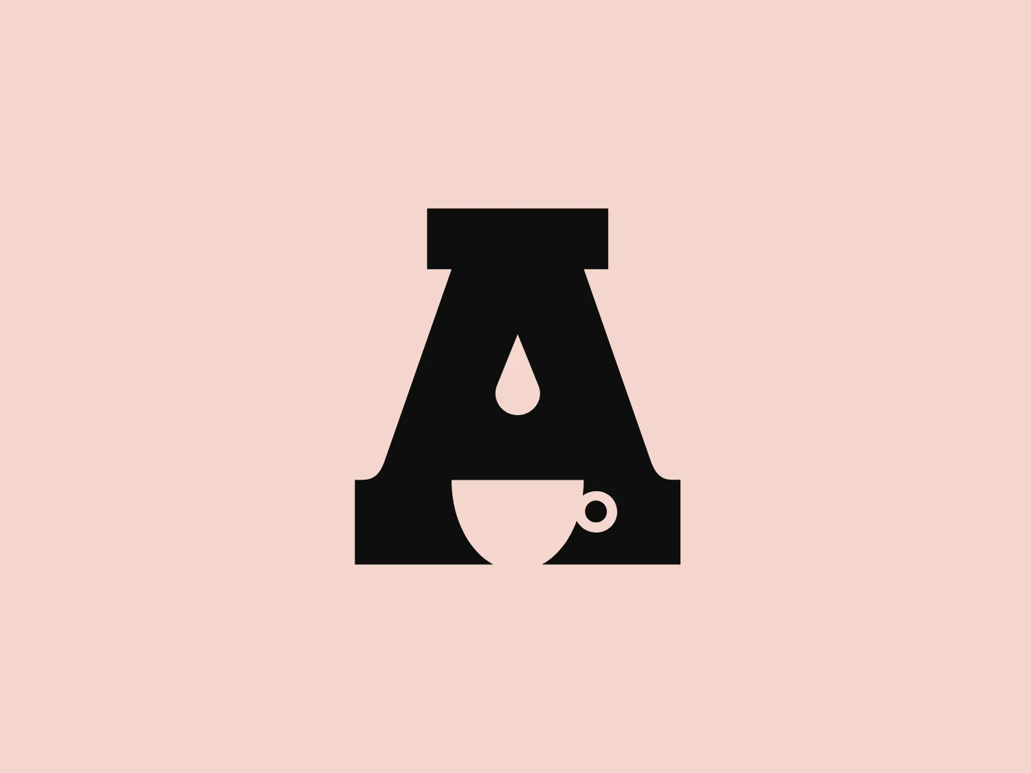 The Altomayo logo showcases a sleek black letter "A" with a modern negative space design. Its upper section features a droplet shape, evoking a liquid or oil theme, complemented by a similarly shaped bowl or cup below with a circular detail that signifies a bubble or bean. The monochromatic color scheme exudes sophistication and is suggestive of an industry related to fluids, beverages, or specialty products. The bold, geometric typeface suggests stability and reliability.