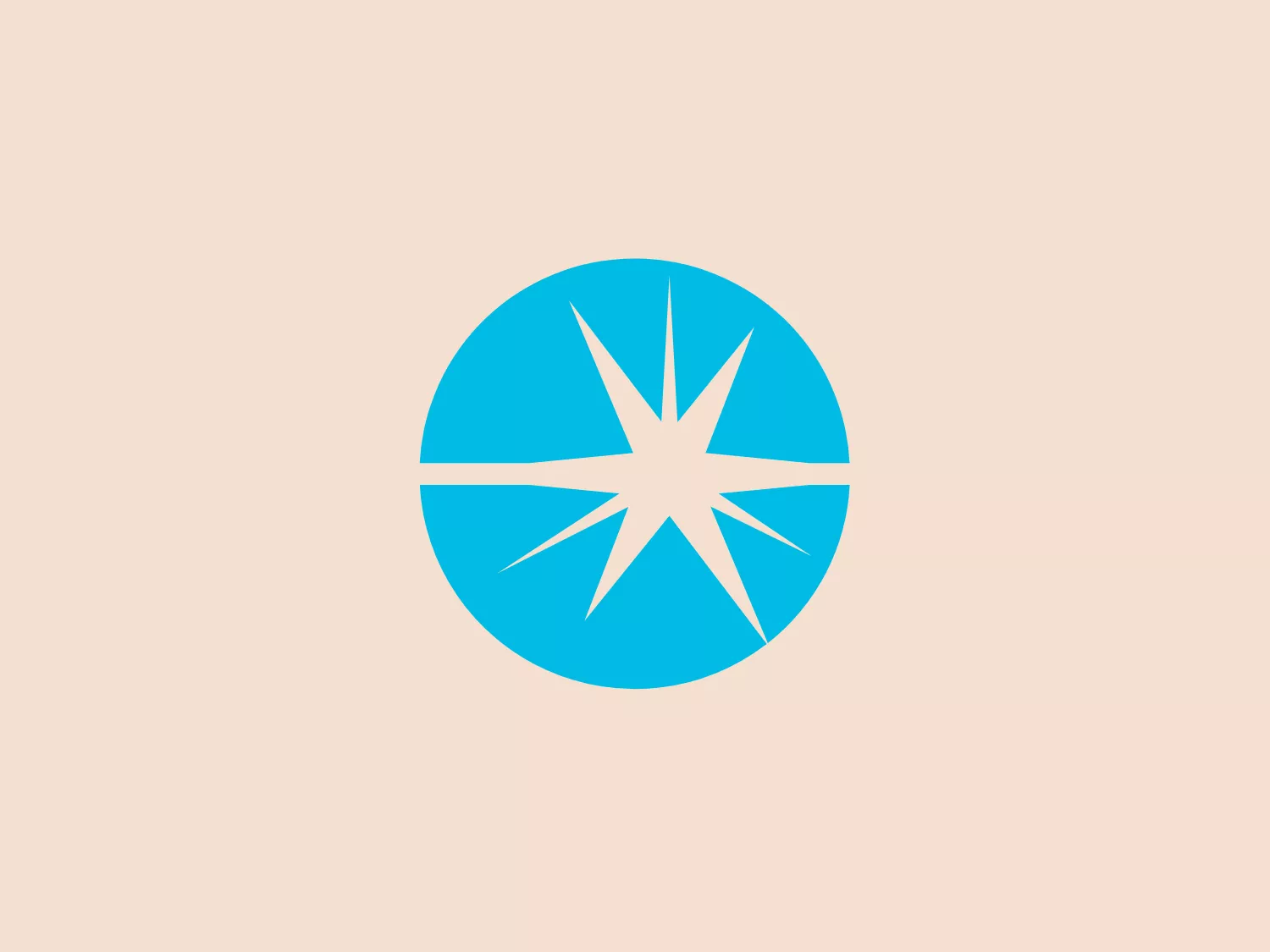 The Lumos Networks logo showcases a stylized, abstract compass design within a circle. It embodies a clean, modern aesthetic, with sharp, straight lines emanating from the center to create an eight-point star or compass needle effect. The primary color, a vibrant shade of turquoise or cyan, imparts a fresh and energetic feel. The design exudes a sense of movement and guidance, likely alluding to navigation or exploration themes, making it beneficial to consider a background color that complements without overpowering it.