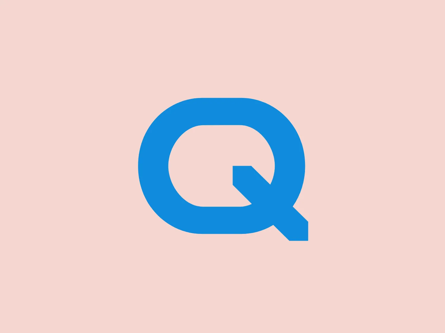 The image is a simplistic and modern logo consisting of a letter "Q" in a vibrant shade of blue. The design is smooth with rounded edges, giving it a friendly and approachable look. The "Q" has a distinct cut on the bottom right, making it unique and recognizable. It has a solid fill without any gradients or shading, contributing to the Q CELLS logo's flat design aesthetic which is popular in contemporary branding. This logo would likely stand out nicely against a minimalist and light background.