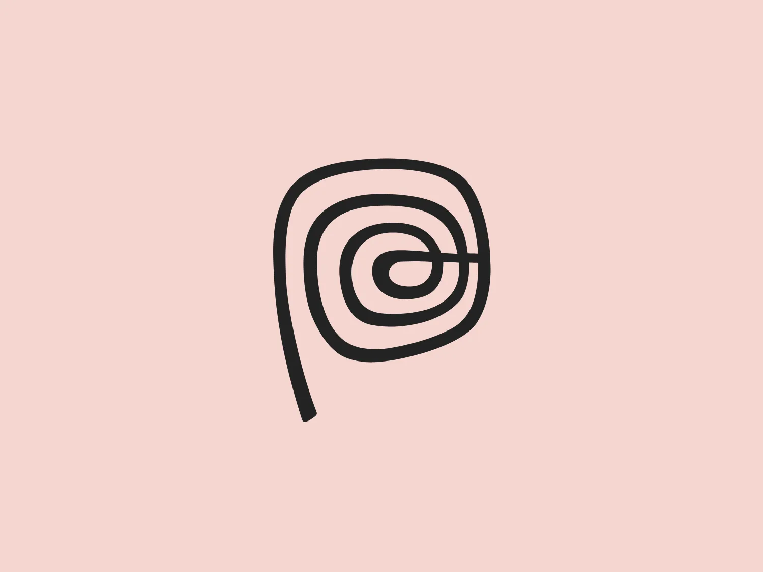 The Peru logo presents a simple and modern design featuring concentric spiral lines in a bold red color. The spiral's end curls outward on the top-left side, creating a minimalist and clean aesthetic that conveys motion and fluidity. The use of negative space within and around the spiral adds visual interest and sophistication to the design, while the color provides a strong contrast against a light background and conveys a sense of energy and passion.
