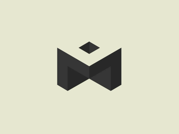 The business logo for Meta is an abstract, geometric design resembling a stylized letter 'M'. Comprising sharp, angular shapes, it exudes modernity and forward-thinking. Gradients in shades of magenta and crimson give it a dynamic, vibrant look, while a small diamond-like shape at the top adds a finishing touch, suggesting precision or a guiding principle. The overall aesthetic is contemporary and sleek, suggesting innovation and a brand with a cutting-edge approach.
